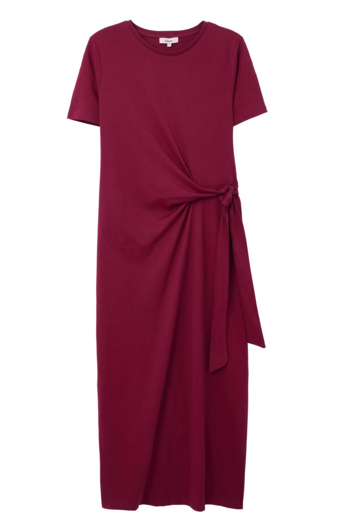 Robe Droite Femme GENSIS - Bordeaux Scintillant - Col Roulé - Taille Unique - Doublée - Neuve